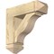 Ekena Millwork Funston Arts and Crafts Rough Sawn Bracket w/ Offset Brace, Douglas Fir, 6"W x 18"D x 18"H BKT0604X18X18FST03RDF - alternate 1